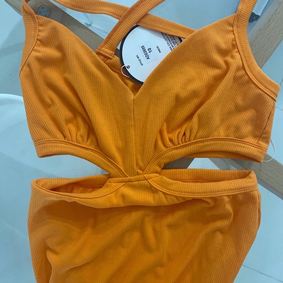 Hello Molly Isabelle Midi Dress Orange Size 10 BNWT - Picture 7 of 8